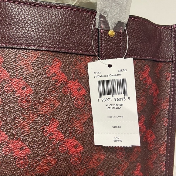 Coach Field Tote With Horse And Carriage Print - Picture 8 of 16